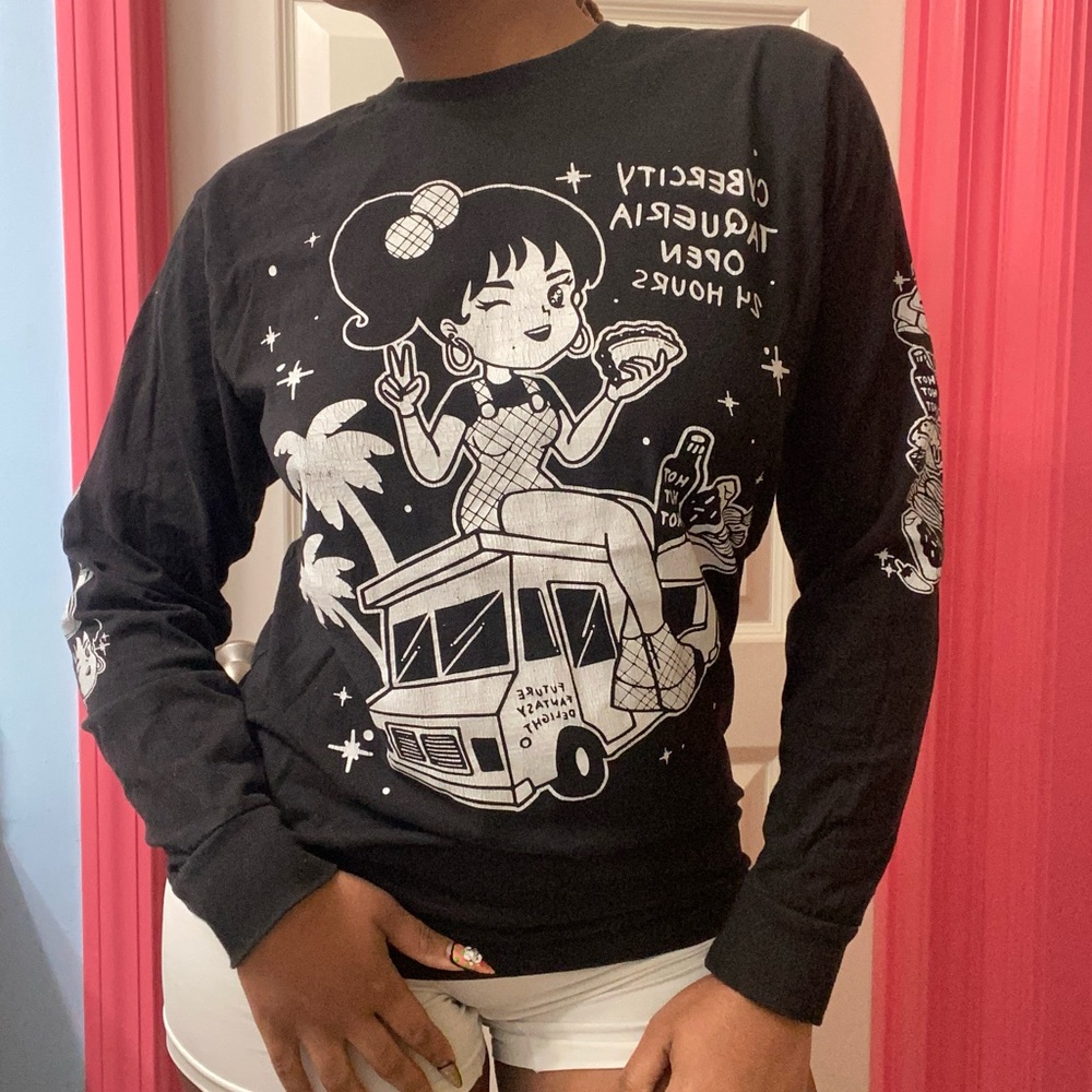 Cyber City Taqueria Long Sleeve Tee 🇲🇽🌮🖤